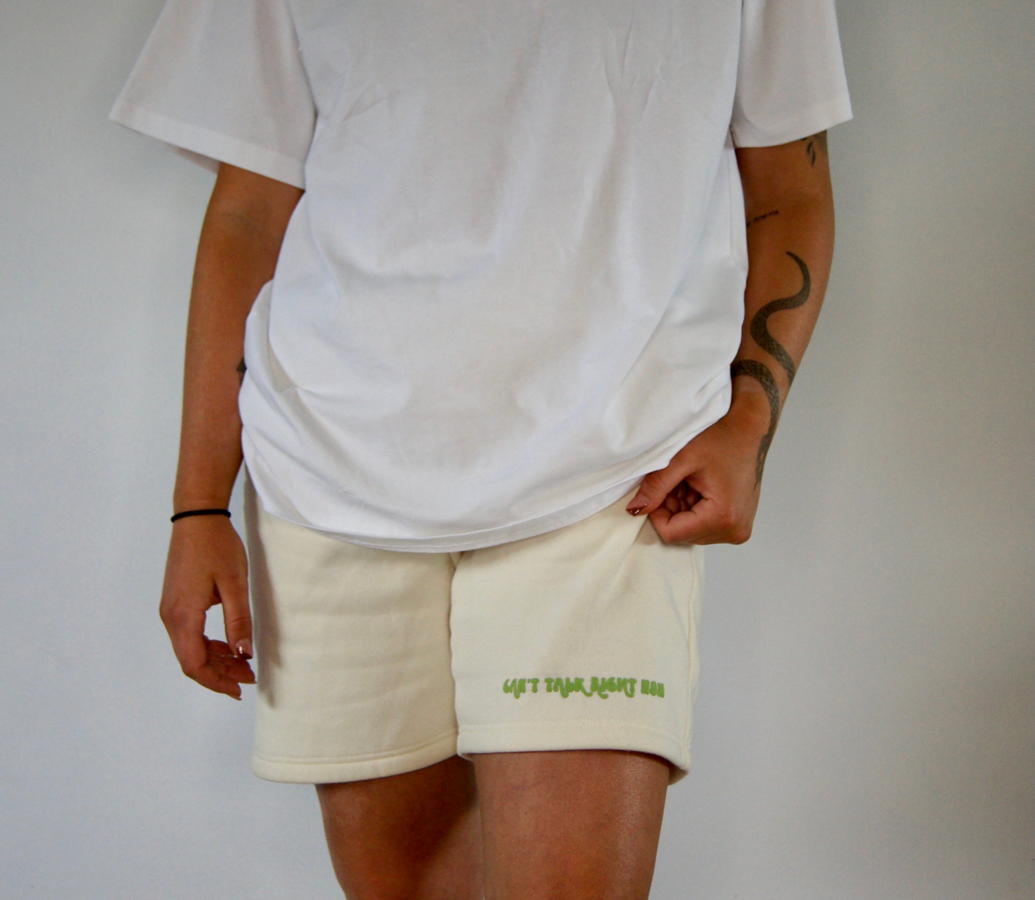 Buttercream Track Shorts